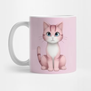 Sweet Pink Cat Mug